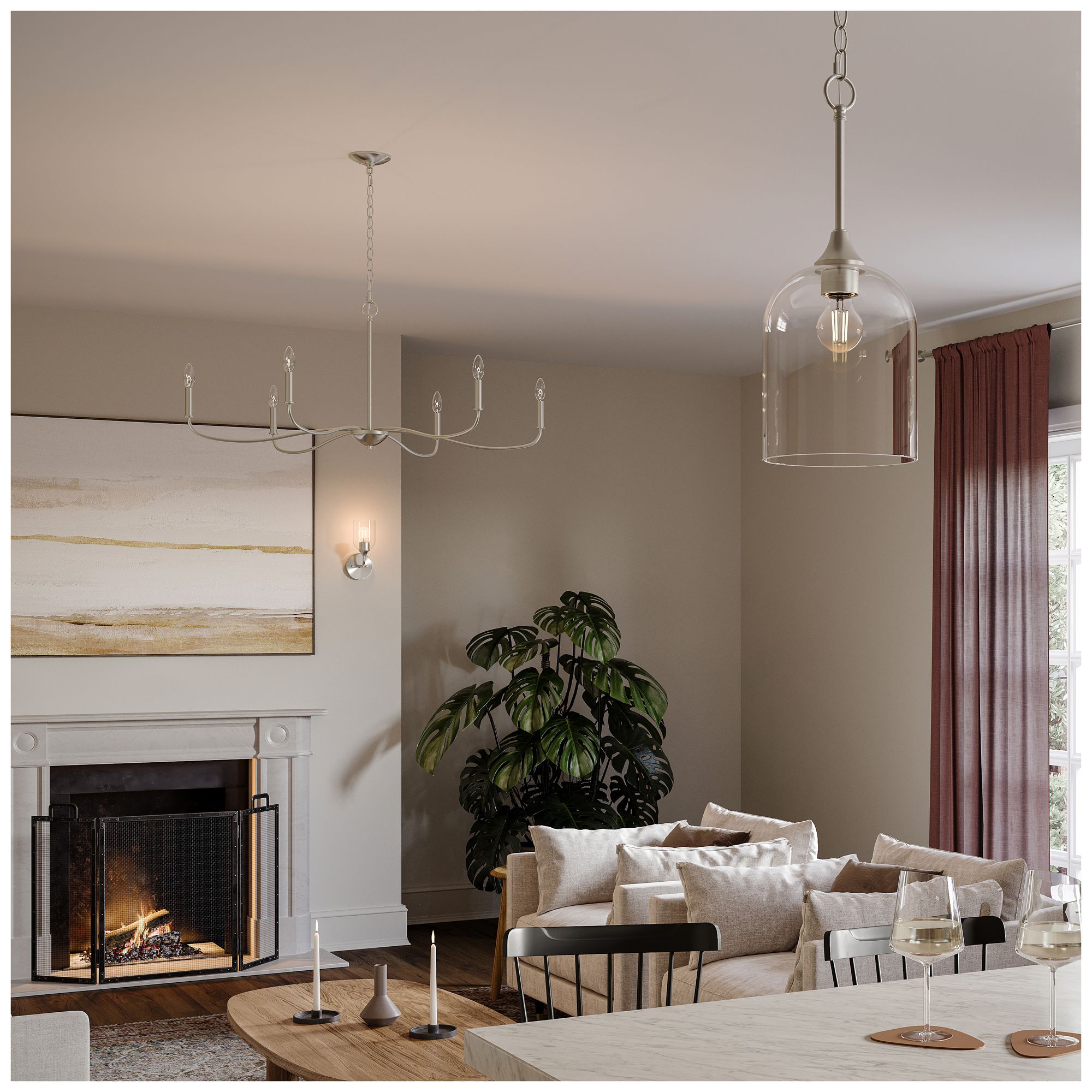 Image 3 Ilia 1-Light Wall Sconce with Clear Glass Shade more views