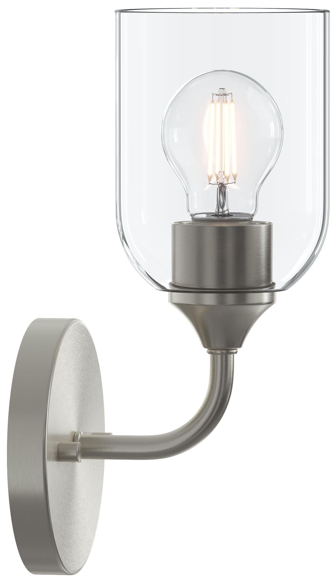 Ilia 1-Light Wall Sconce with Clear Glass Shade