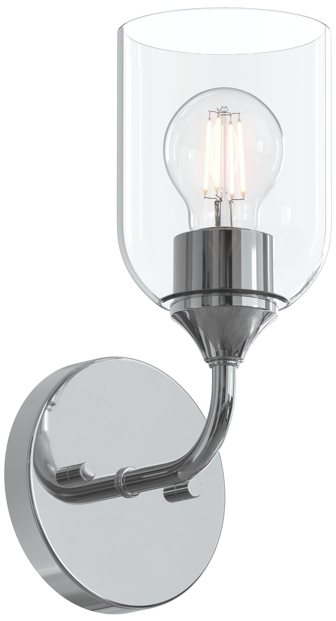 Ilia 1-Light Wall Sconce with Clear Glass Shade