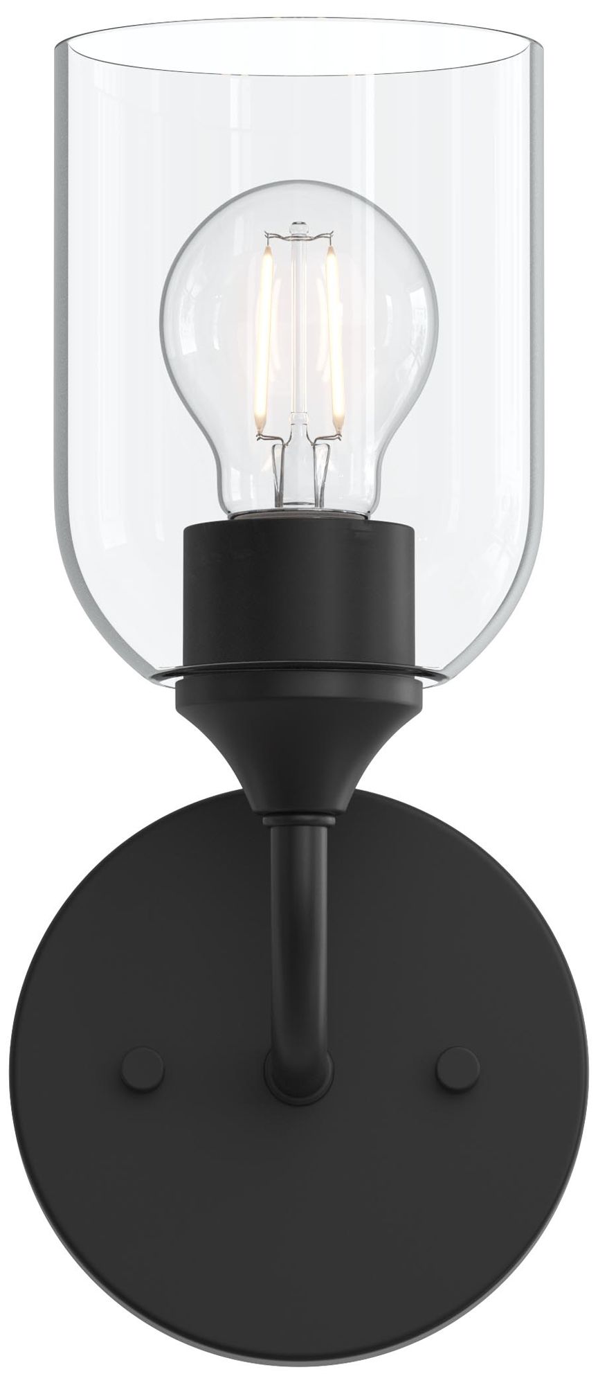 Ilia 1-Light Wall Sconce with Clear Glass Shade