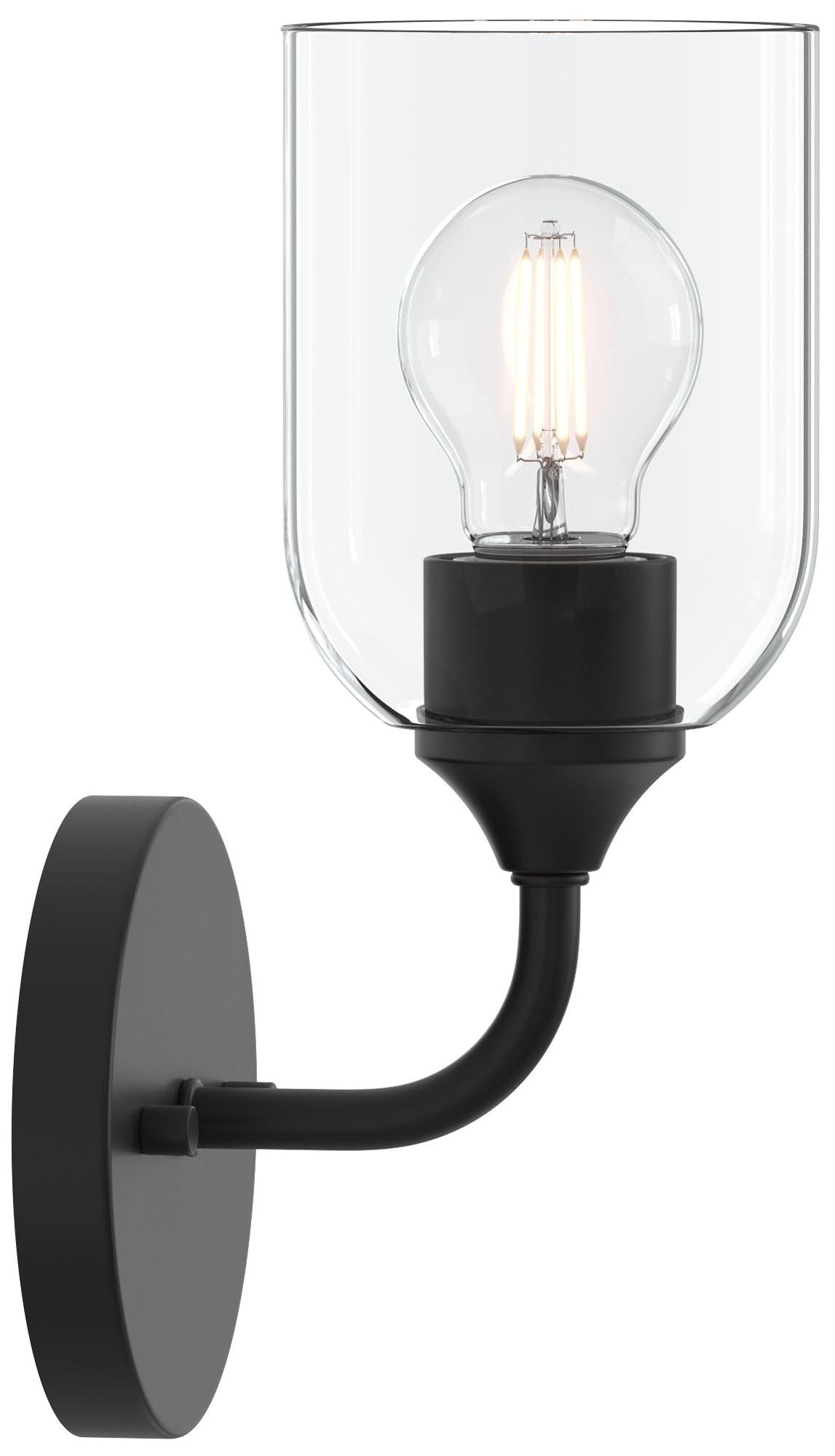 Ilia 1-Light Wall Sconce with Clear Glass Shade