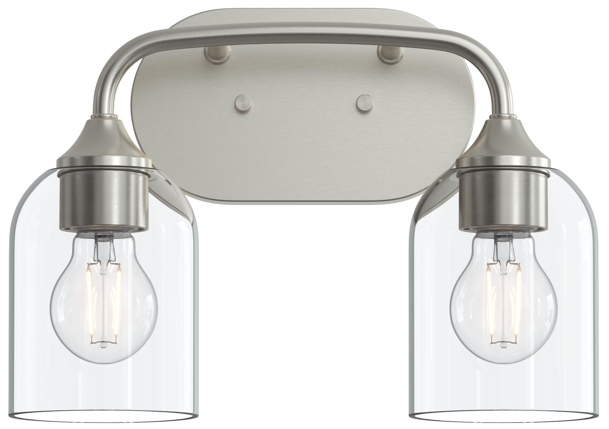 Image 7 Ilia 2-Light Bath Vanity with Clear Glass Shade more views