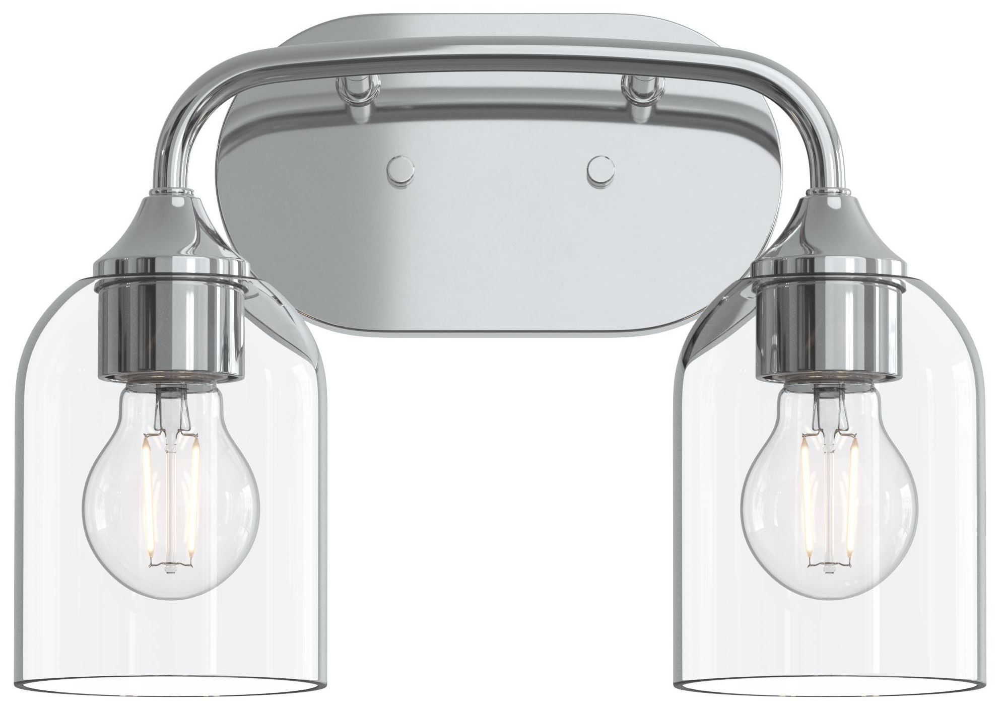 Image 7 Ilia 2-Light Bath Vanity with Clear Glass Shade more views