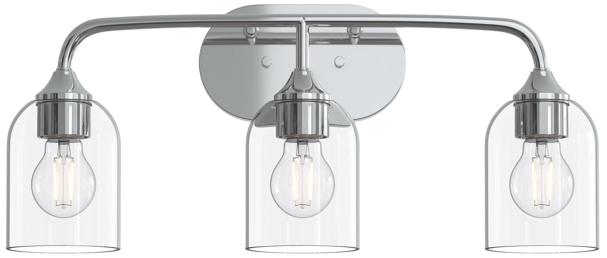 Image 7 Ilia 3-Light Bath Vanity with Clear Glass Shade more views