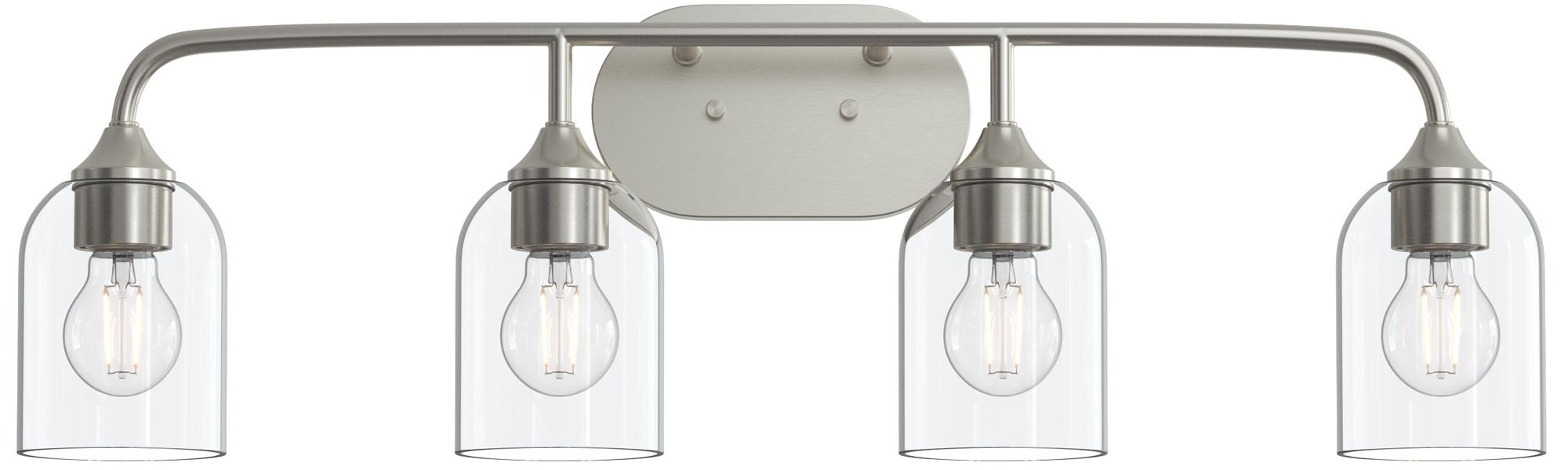 Image 7 Ilia 4-Light Bath Vanity with Clear Glass Shade more views