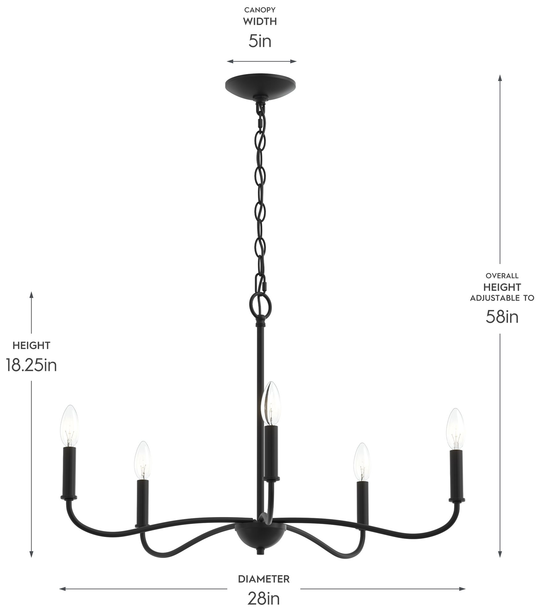Image 5 Ilia 5-Light Chandelier more views