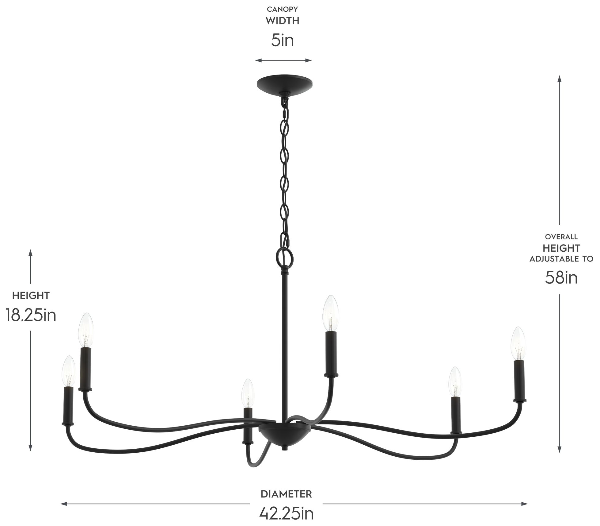 Image 6 Ilia 6-Light Extra Large Chandelier more views
