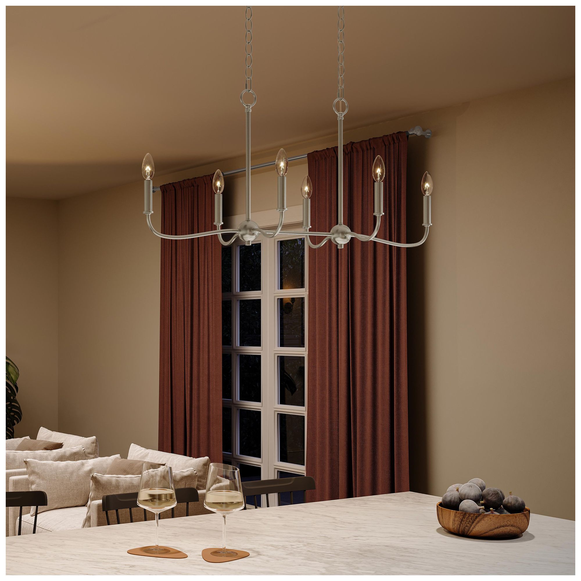 Image 4 Ilia 6-Light Island Chandelier more views