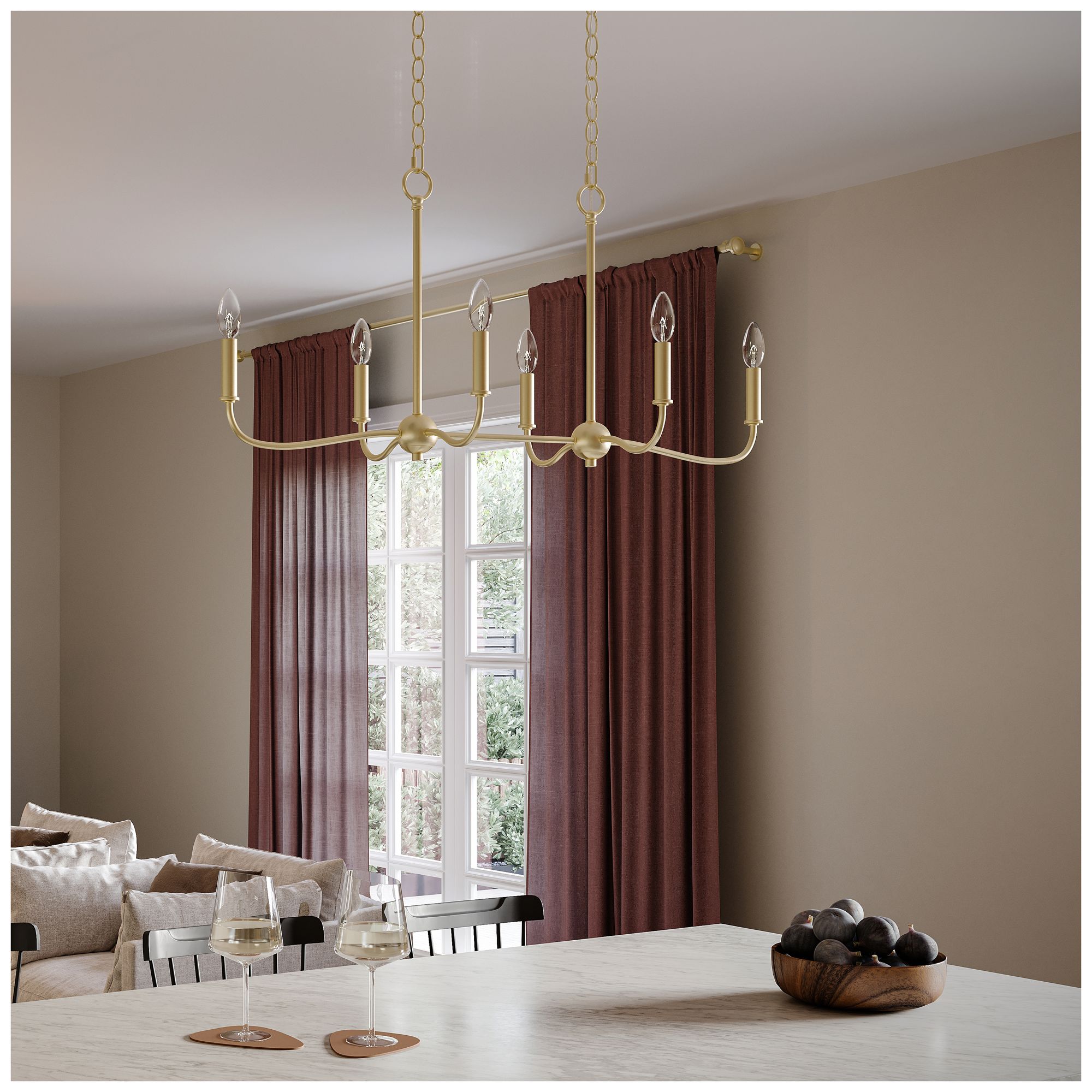Image 3 Ilia 6-Light Island Chandelier more views