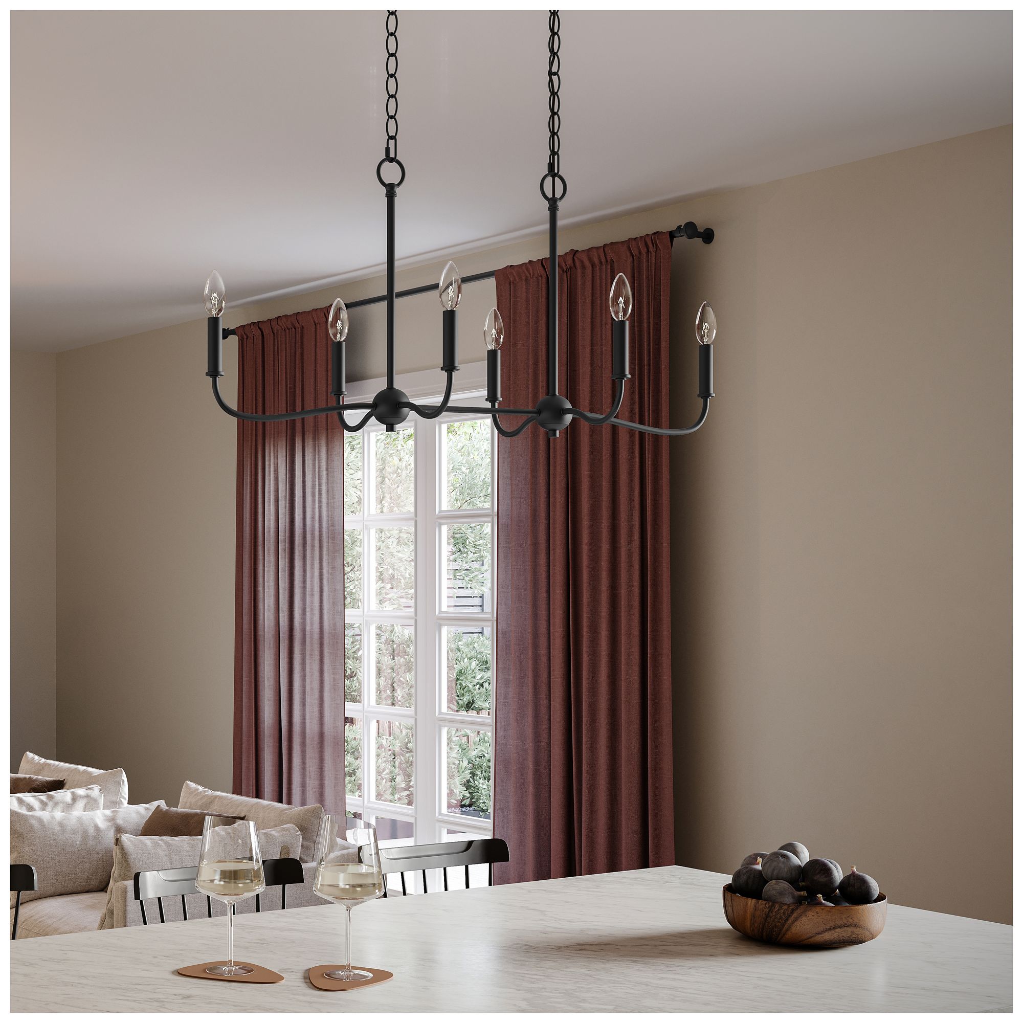 Image 3 Ilia 6-Light Island Chandelier more views