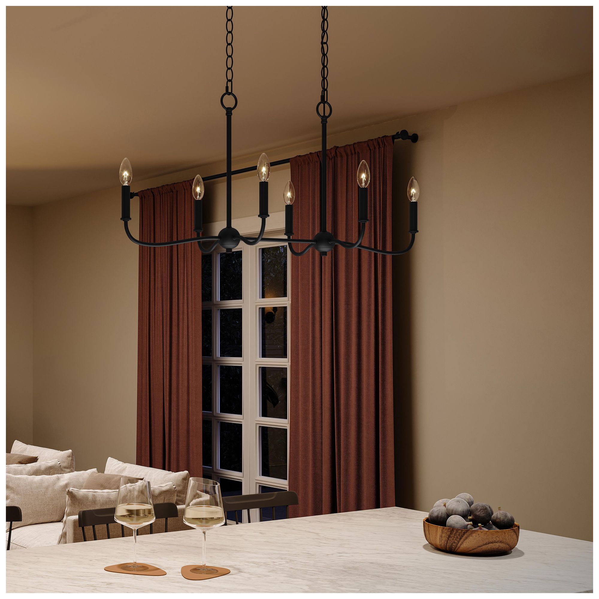 Image 4 Ilia 6-Light Island Chandelier more views