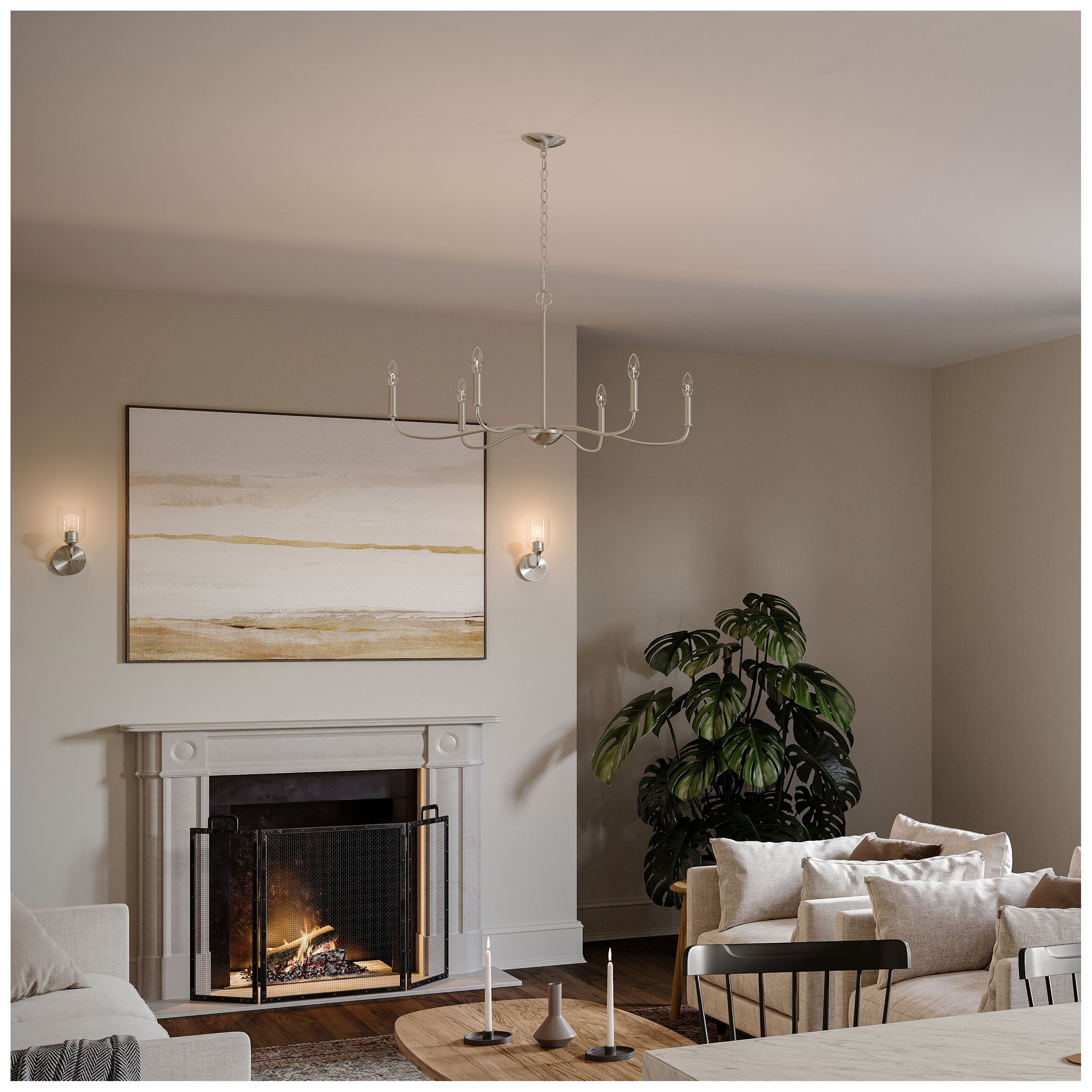 Image 3 Ilia 6-Light Large Chandelier more views
