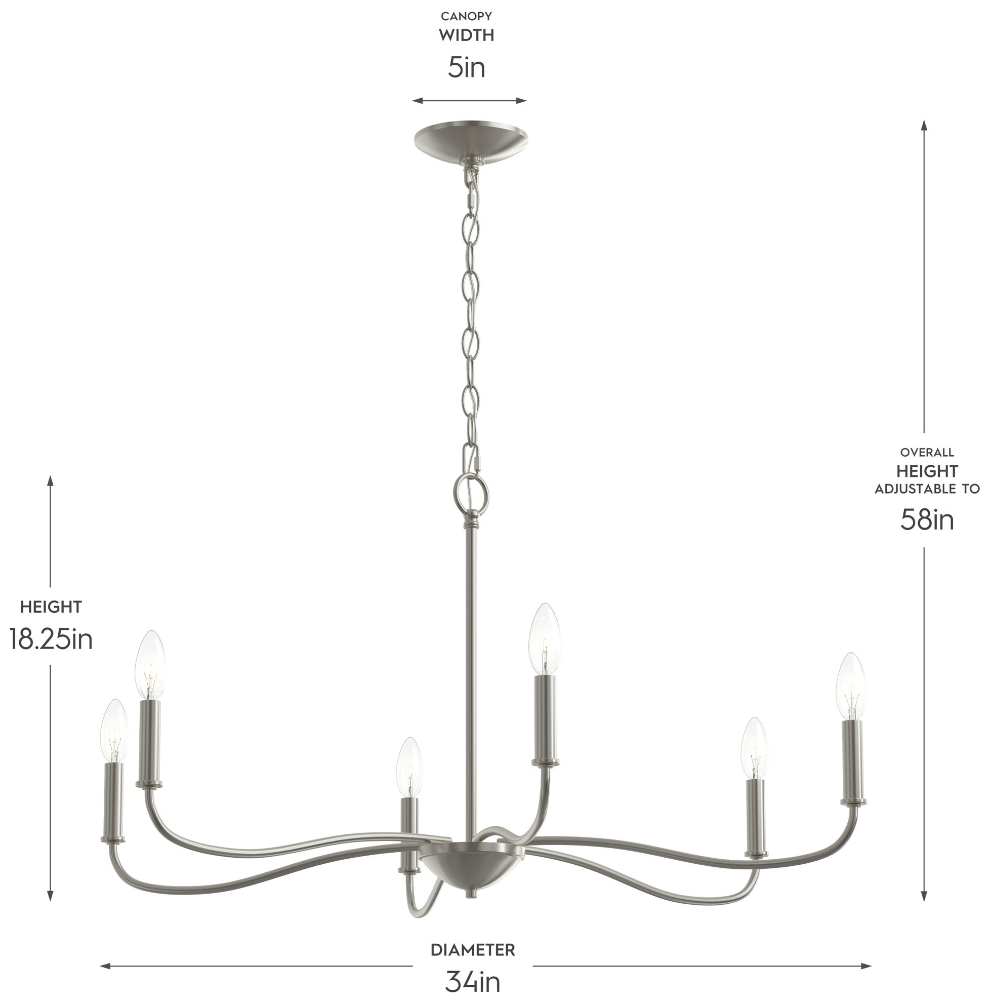 Image 6 Ilia 6-Light Large Chandelier more views