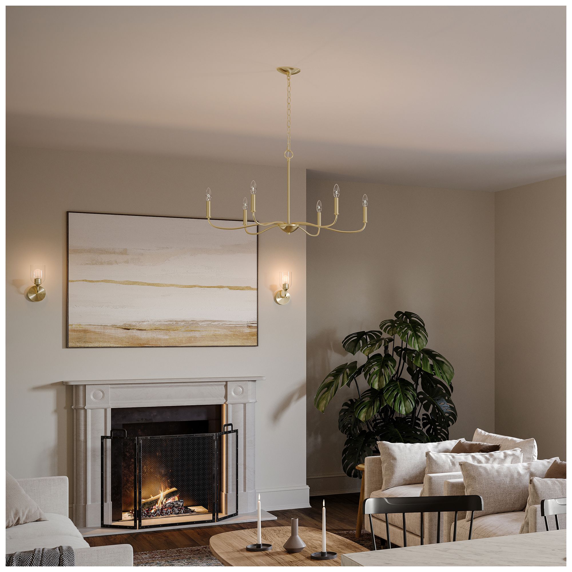 Image 3 Ilia 6-Light Large Chandelier more views