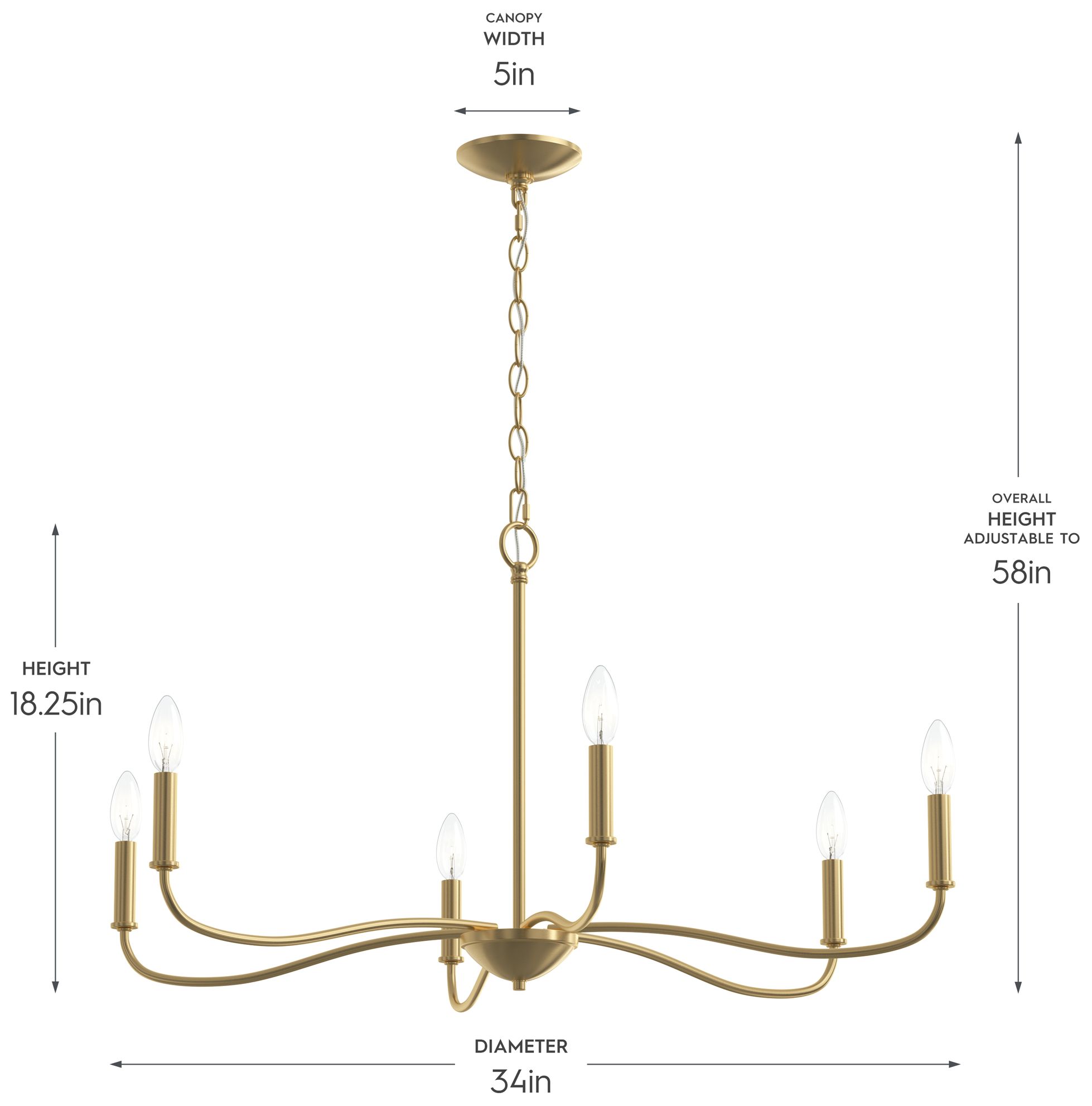 Image 6 Ilia 6-Light Large Chandelier more views