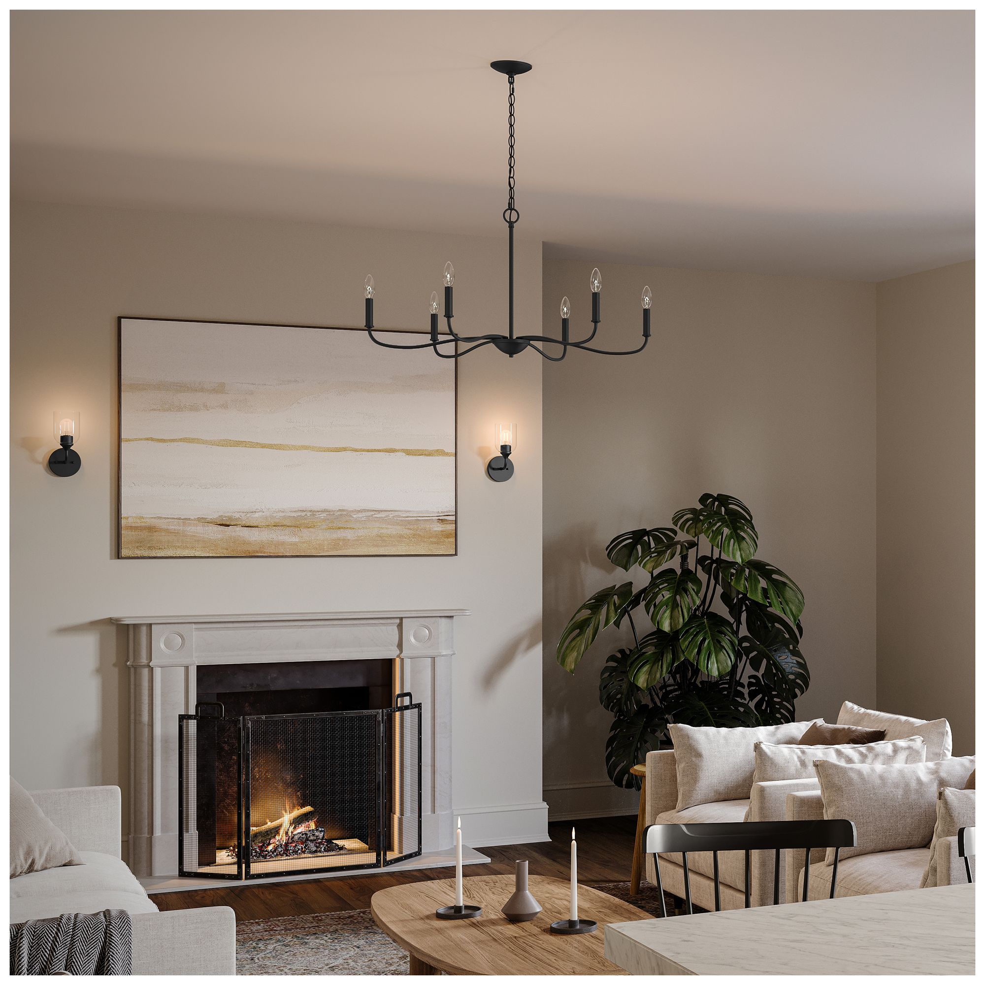 Image 4 Ilia 6-Light Large Chandelier more views