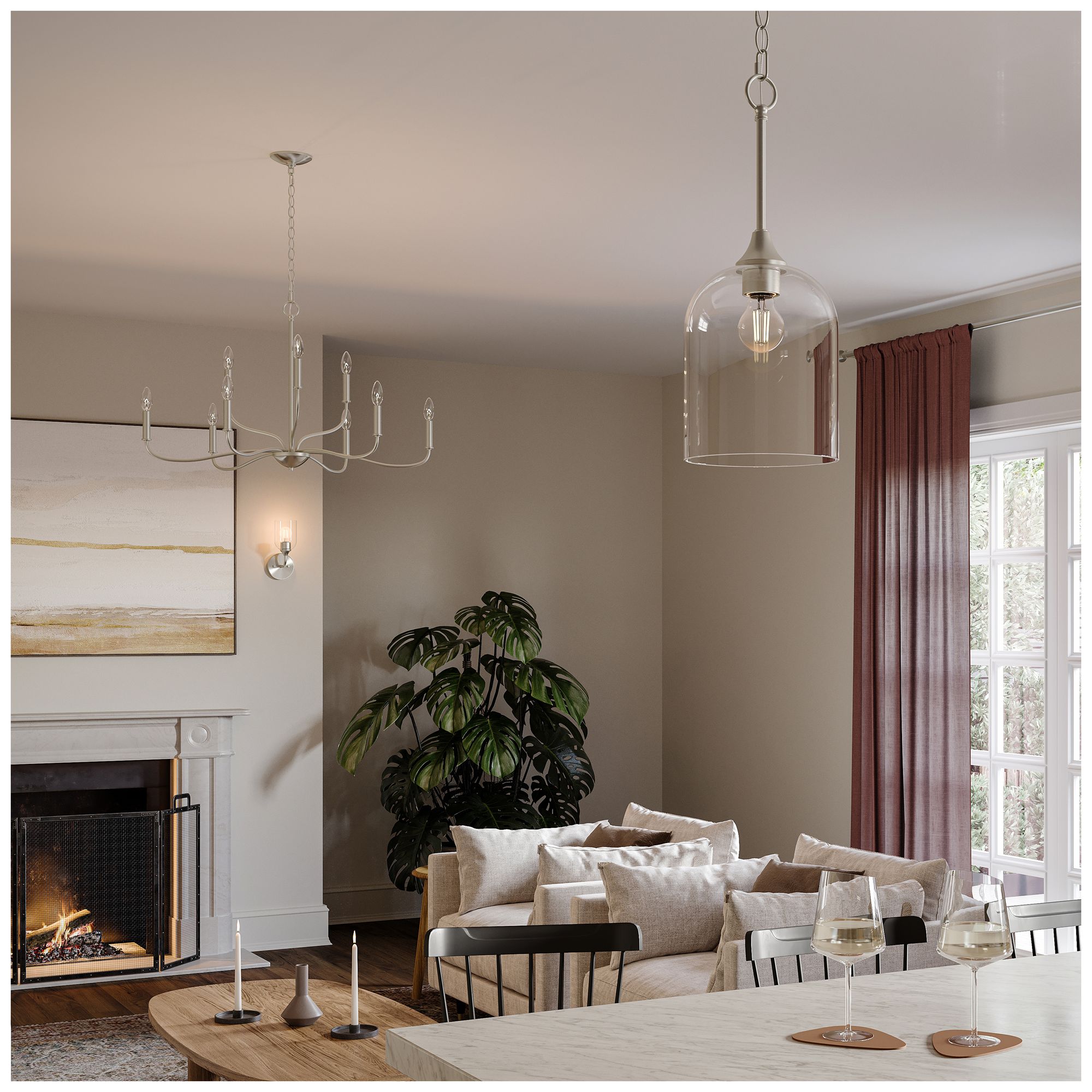 Image 4 Ilia 9-Light Two-Tier Chandelier more views