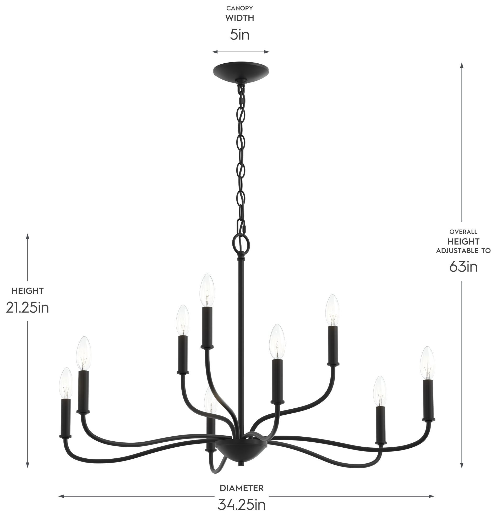 Image 6 Ilia 9-Light Two-Tier Chandelier more views