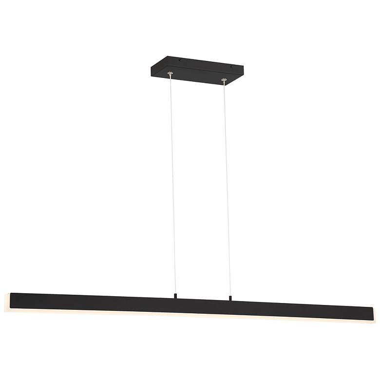 Image 1 Illume Dual Voltage LED Pendant - Matte Black Finish