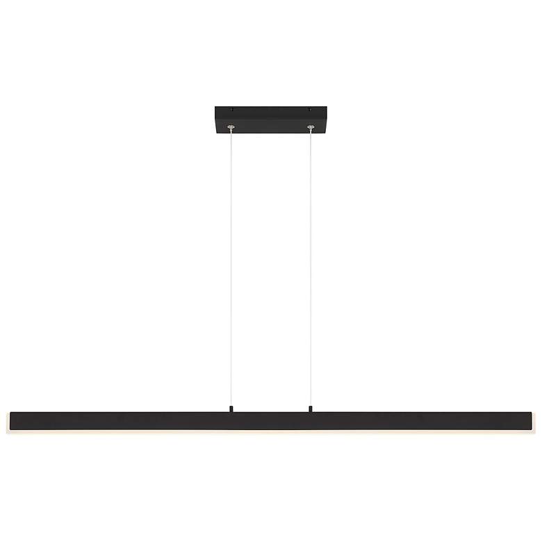 Image 2 Illume Dual Voltage LED Pendant - Matte Black Finish more views