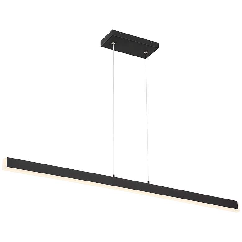 Image 3 Illume Dual Voltage LED Pendant - Matte Black Finish more views