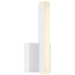 Illume Dual Voltage LED Wall Sconce - Matte White