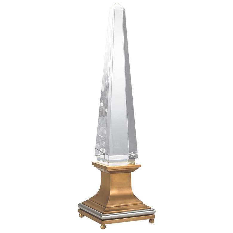 Image 1 Illuminated Crystal Obelisk