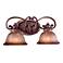Illuminati Collection 20" Wide Bronze 2-Light Bath Light