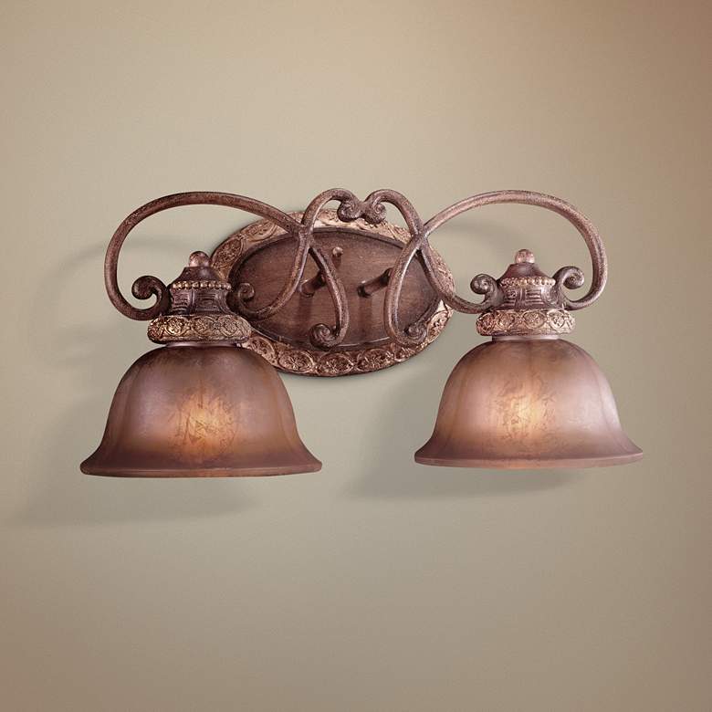 Image 1 Illuminati Collection 20" Wide Bronze 2-Light Bath Light