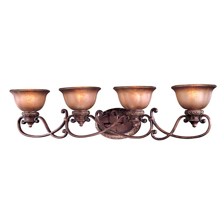 Image 1 Illuminati Collection 42" Wide Bronze Bath Light Fixture