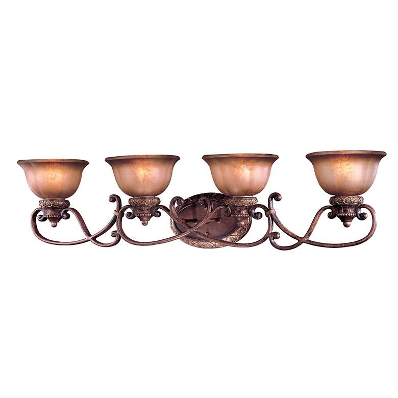 Image 1 Illuminati Collection 42 inch Wide Bronze Bath Light Fixture