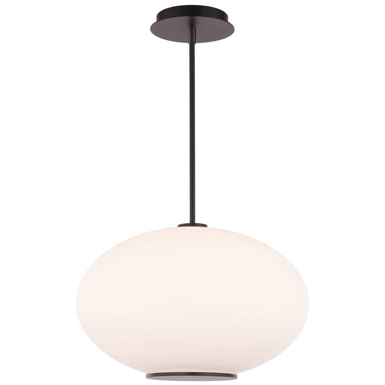 Image 2 Illusion 10.38"H x 16"W 1-Light Pendant in Black