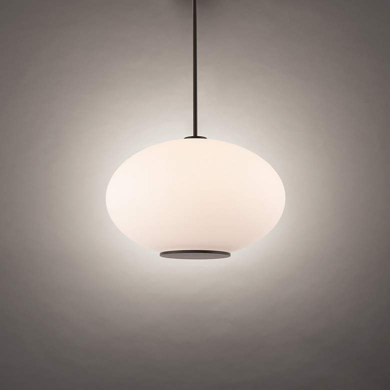 Image 1 Illusion 10.38"H x 16"W 1-Light Pendant in Black