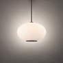 1_Illusion 10.38"H x 16"W 1-Light Pendant in Black