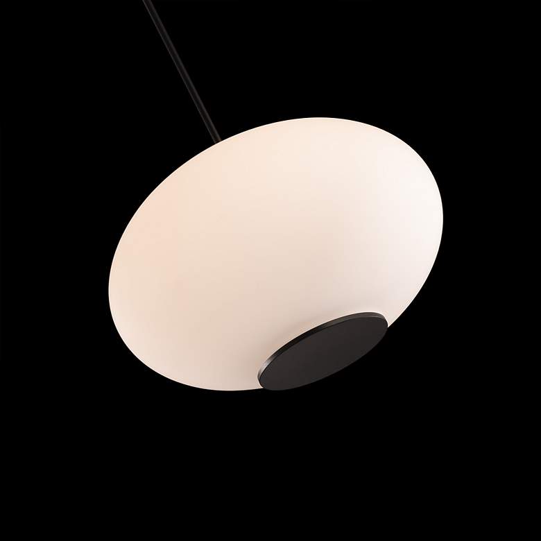 Image 2 Illusion 10.38"H x 16"W 1-Light Pendant in Black more views
