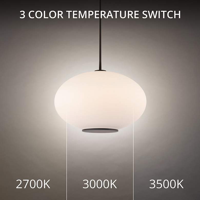 Image 3 Illusion 10.38"H x 16"W 1-Light Pendant in Black more views