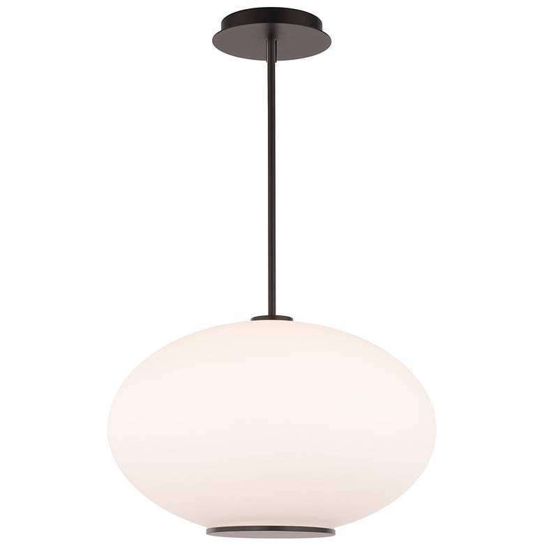Image 1 Illusion 10.38"H x 16"W 1-Light Pendant in Black
