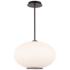 Illusion 10.38"H x 16"W 1-Light Pendant in Black