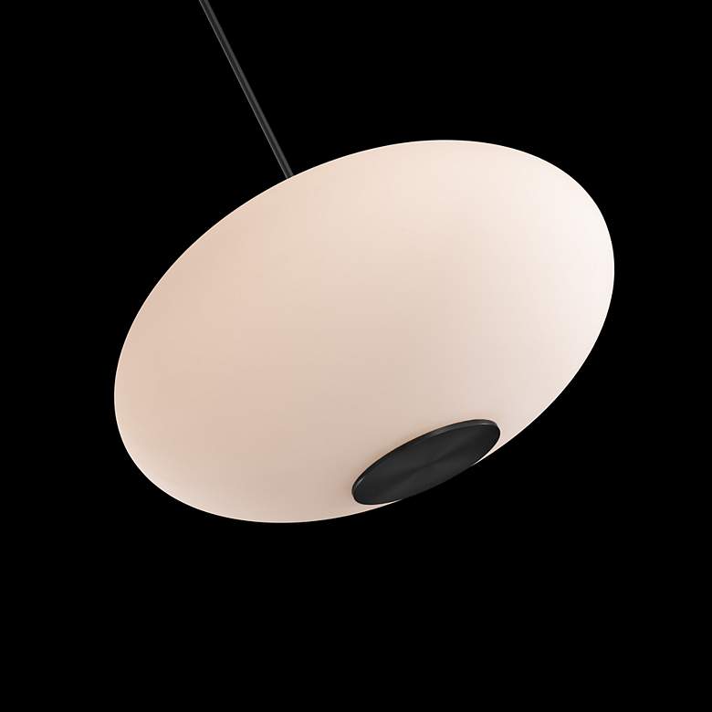 Image 3 Illusion 12.5"H x 22.13"W 1-Light Pendant in Black more views