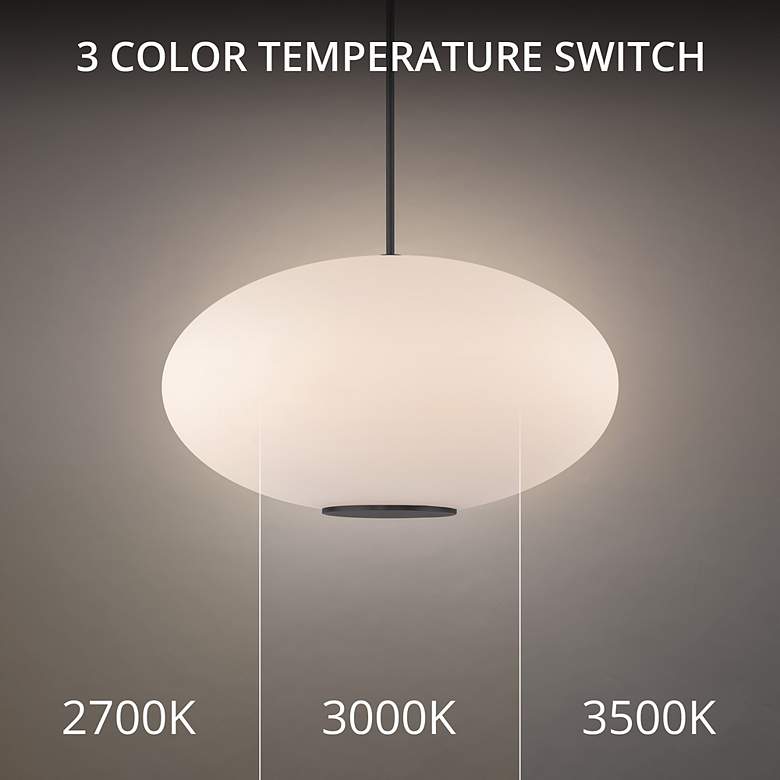 Image 4 Illusion 12.5"H x 22.13"W 1-Light Pendant in Black more views