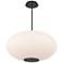 Illusion 12.5"H x 22.13"W 1-Light Pendant in Black