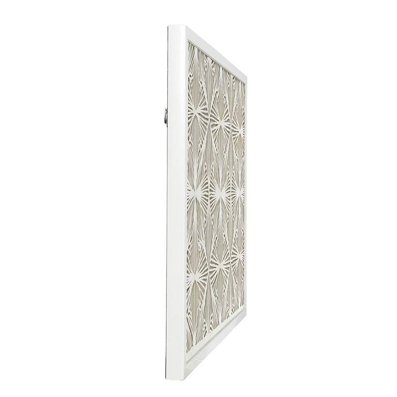 Image 3 Illusion 23.6"W x 35.4"H Abstract Woven Rice Paper Shadow Box Wal more views
