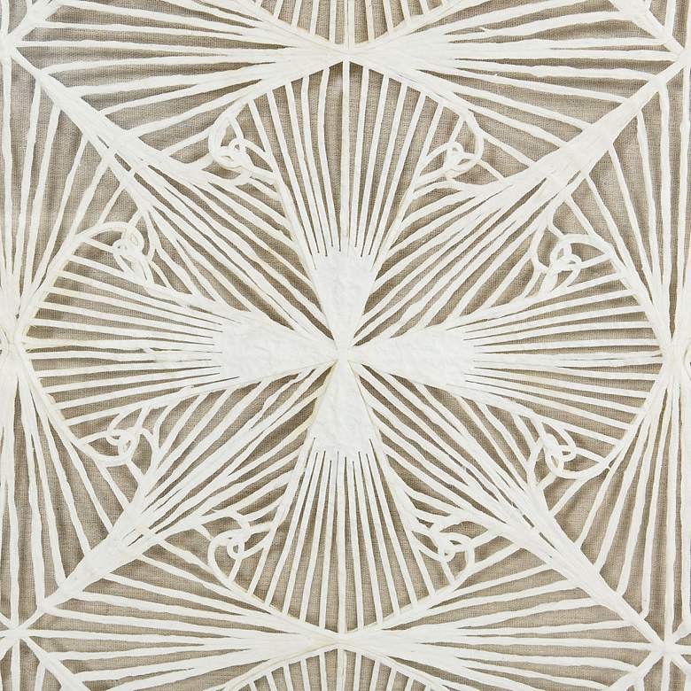 Image 5 Illusion 23.6"W x 35.4"H Abstract Woven Rice Paper Shadow Box Wal more views