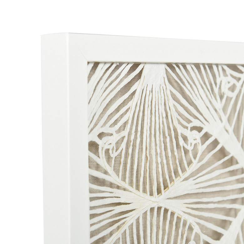 Image 6 Illusion 23.6"W x 35.4"H Abstract Woven Rice Paper Shadow Box Wal more views