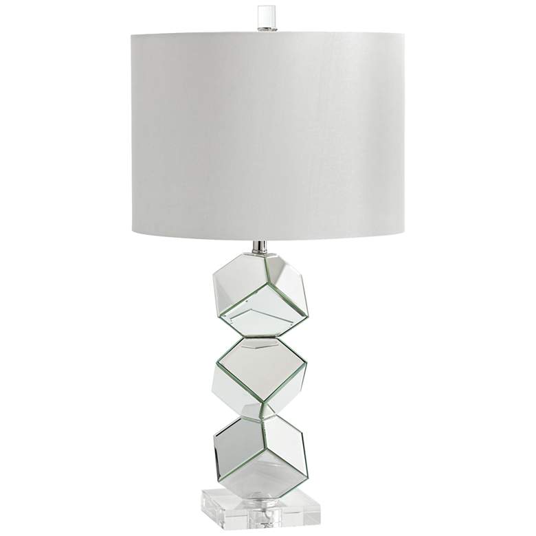 Image 1 Illusion Mirrored Glass Modern Table Lamp