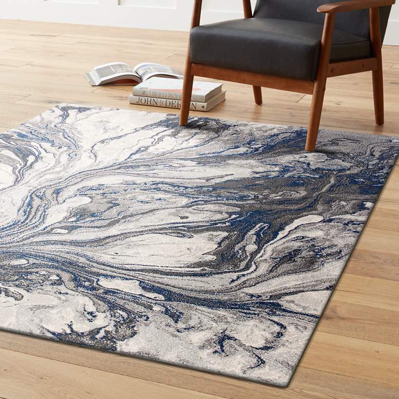 Image 1 Illusions 6202 5'3"x7'7" Gray Area Rug