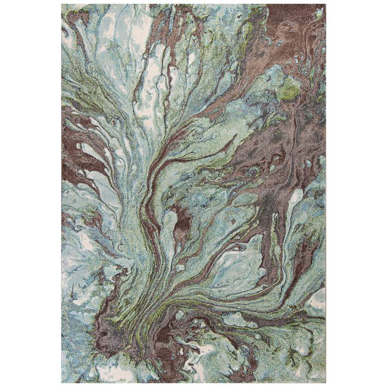 Image 3 Illusions 6203 5&#39;3 inchx7&#39;7 inch Seafoam Area Rug