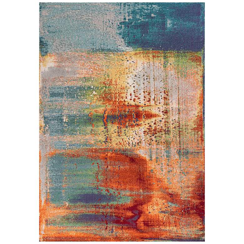 Image 1 Illusions 6204 5&#39;3 inchx7&#39;7 inch Multi-Color Area Rug