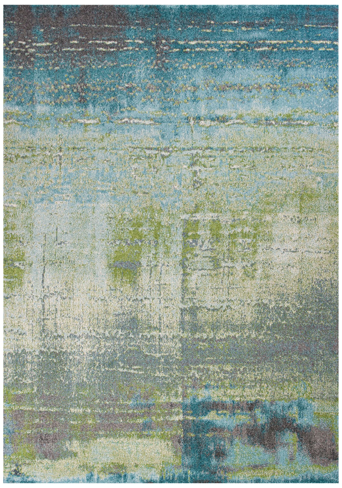 Image 3 Illusions Escape 5'3" x 7'7" Performance Area Rug - Blue/Green