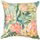 Illusions Paradise Multi 18" Square Indoor-Outdoor Pillow